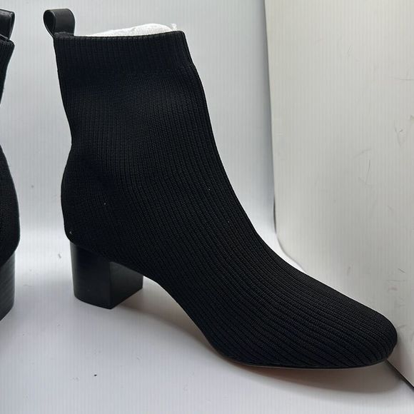 CUSHIONAIRE Women's Stretch bootie +Memory Foam 9 BLACK - Picture 6 of 7